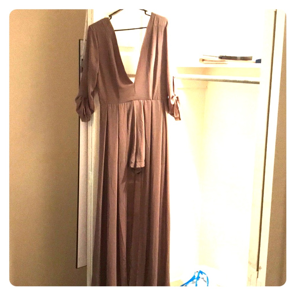 Tan Romper Dress!
